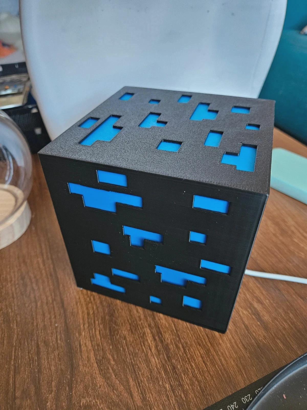Lampe Minecraft LED 3D – Gaming Room Light – Veilleuse Setup Gamer – Lumière Ambiance RGB – Décoration Bureau Gaming – Cadeau Gamer