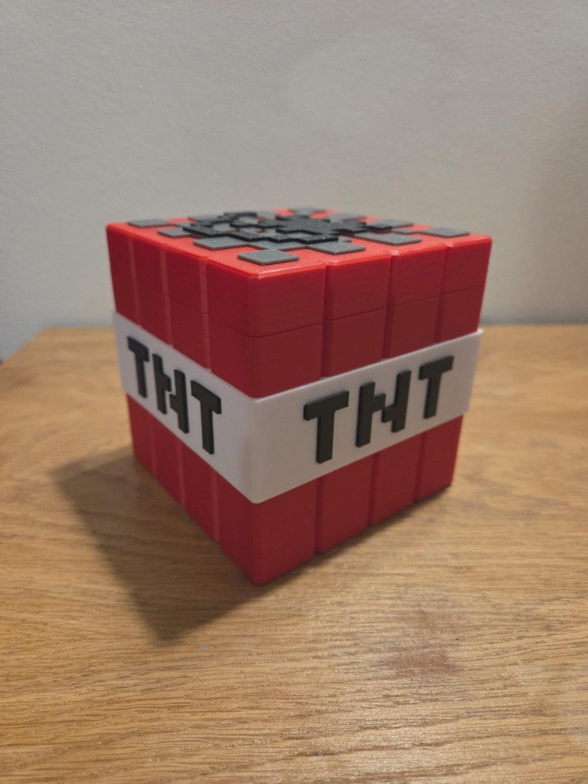 Mini boîte style TNT pixel Minecraft – Mini boîte gamer – Boîte rangement geek – Cadeau ado gamer – Impression 3D