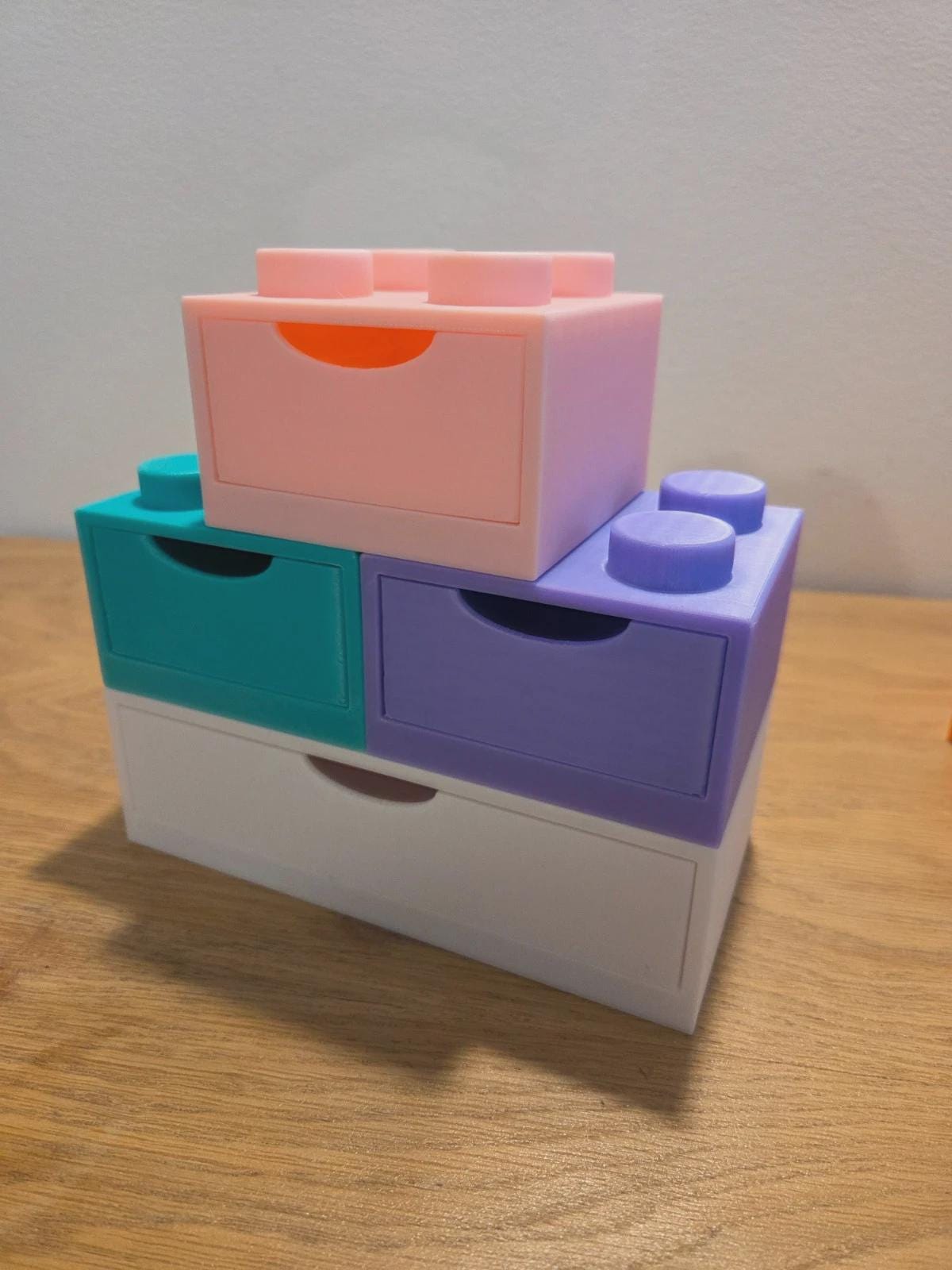 Boîtes de rangement modulables style brique | Tiroirs empilables | Organiseur bureau/atelier | Impression 3D | Personnalisable