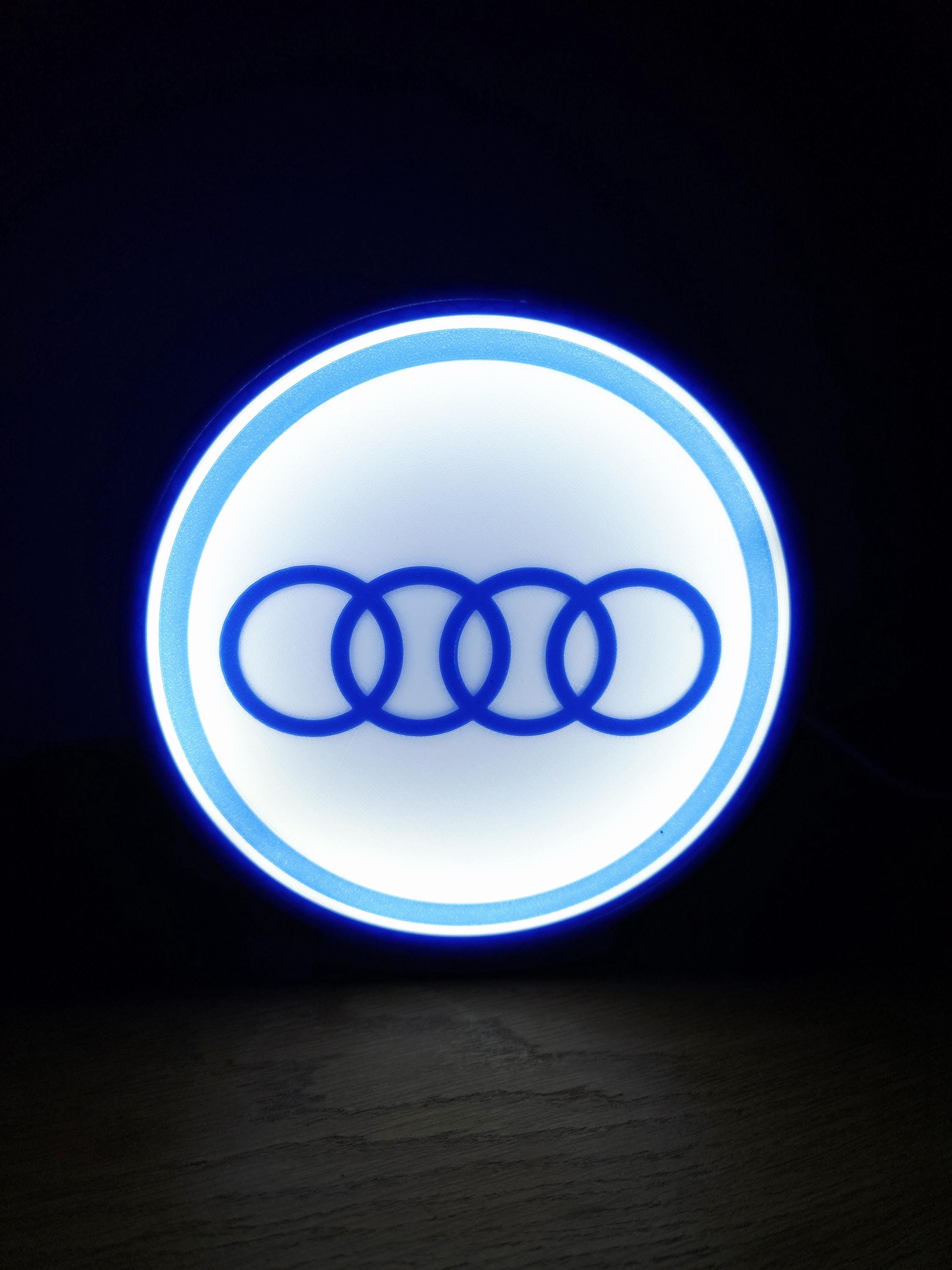 Lampe Logo personnalisée | Veilleuse “glow in the dark” | Intensité réglable | LED COB | Déco chambre / bureau / garage