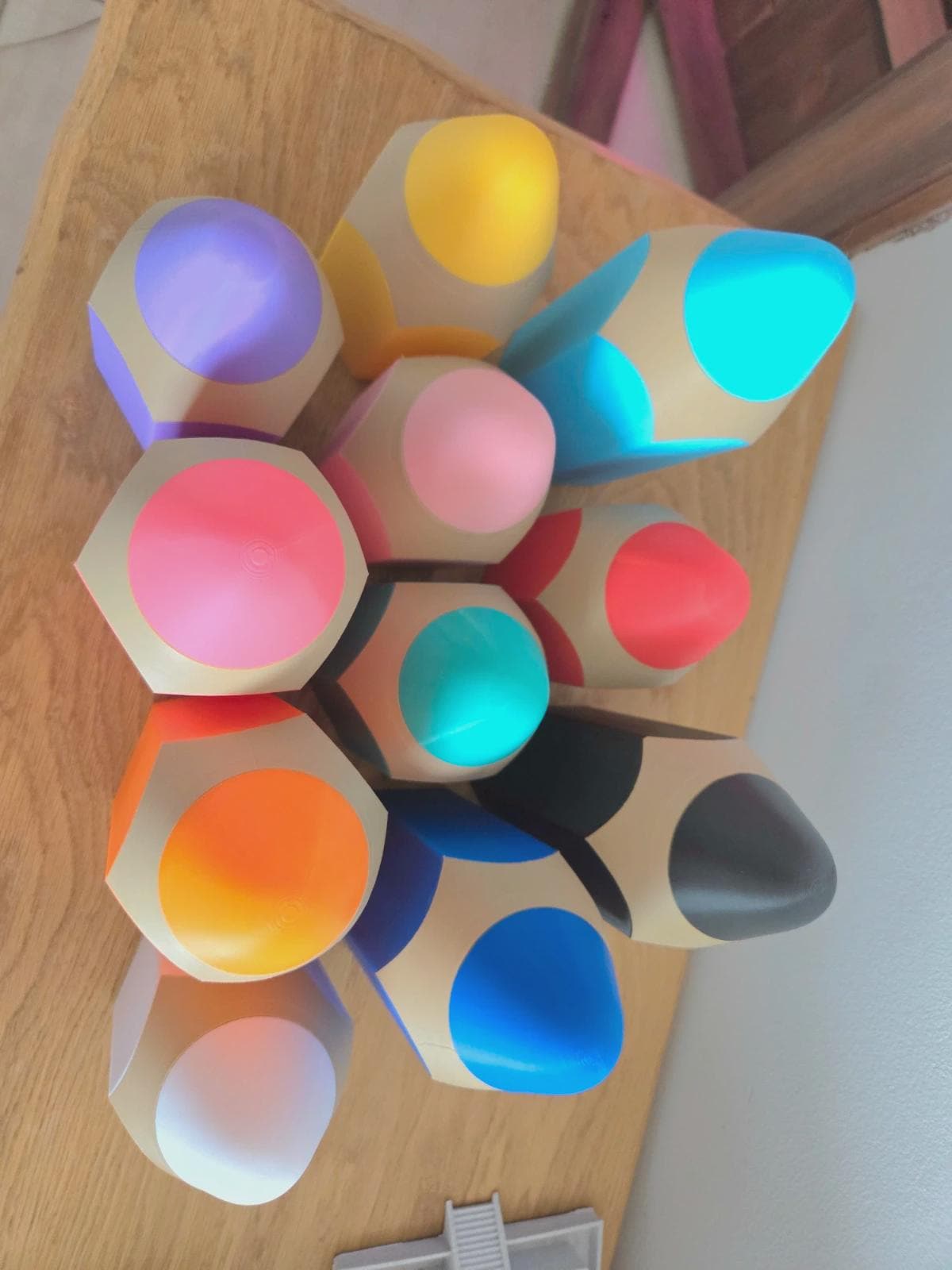 Duo boîtes à crayons “Crayon géant” | Pots à crayons kawaii | Rangement bureau / chambre enfant | Impression 3D | Cadeau maîtresse