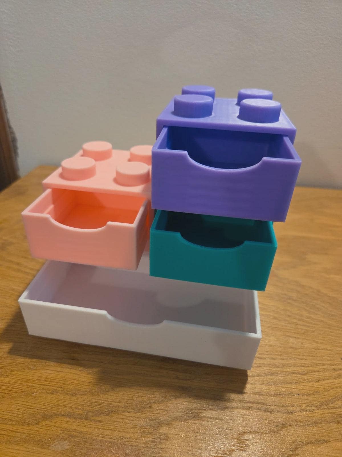 Boîtes de rangement modulables style brique | Tiroirs empilables | Organiseur bureau/atelier | Impression 3D | Personnalisable