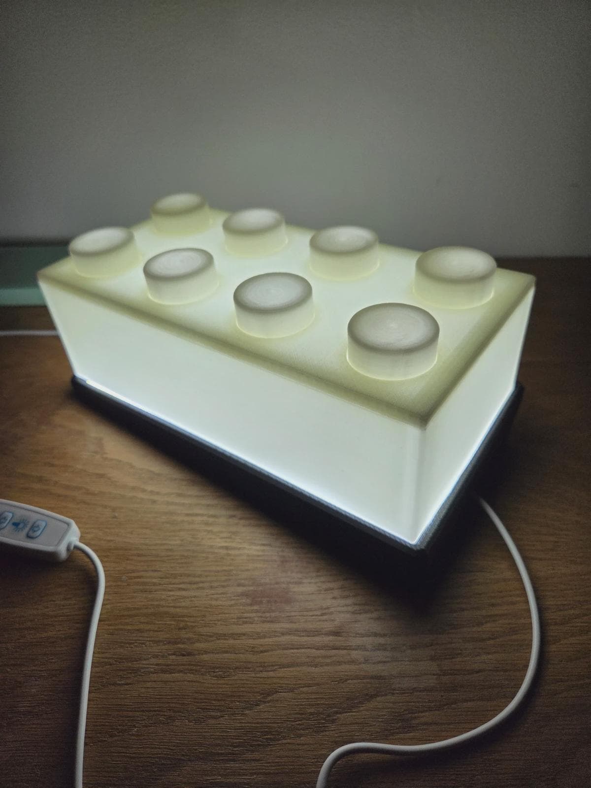 Lampe Brique LED Fluorescente – Veilleuse Geek Design Minimaliste – Déco Gaming Chambre – Lumière Ambiance Unique – Cadeau Original