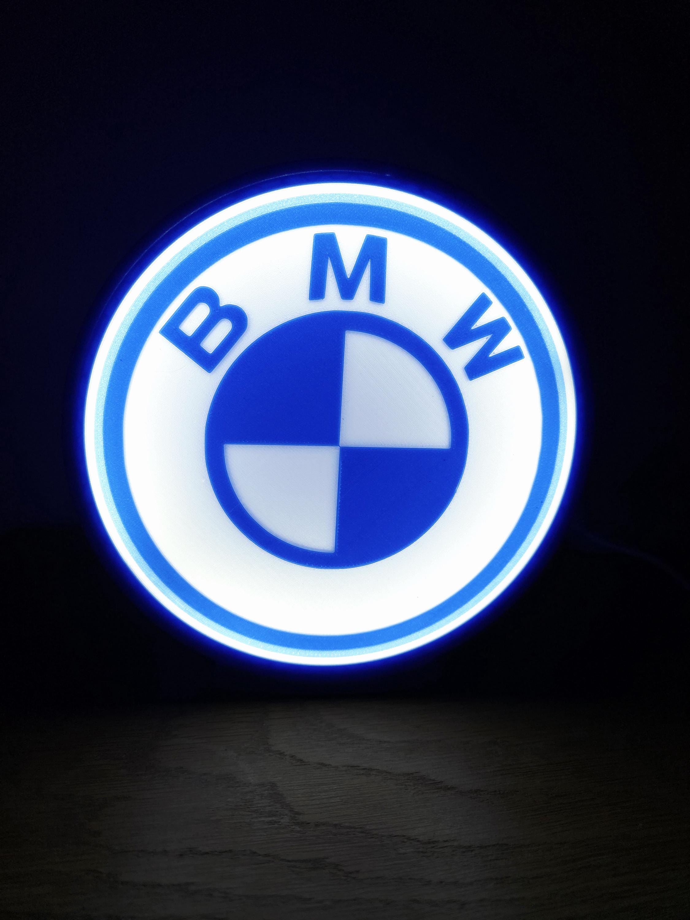 Lampe Logo personnalisée | Veilleuse “glow in the dark” | Intensité réglable | LED COB | Déco chambre / bureau / garage