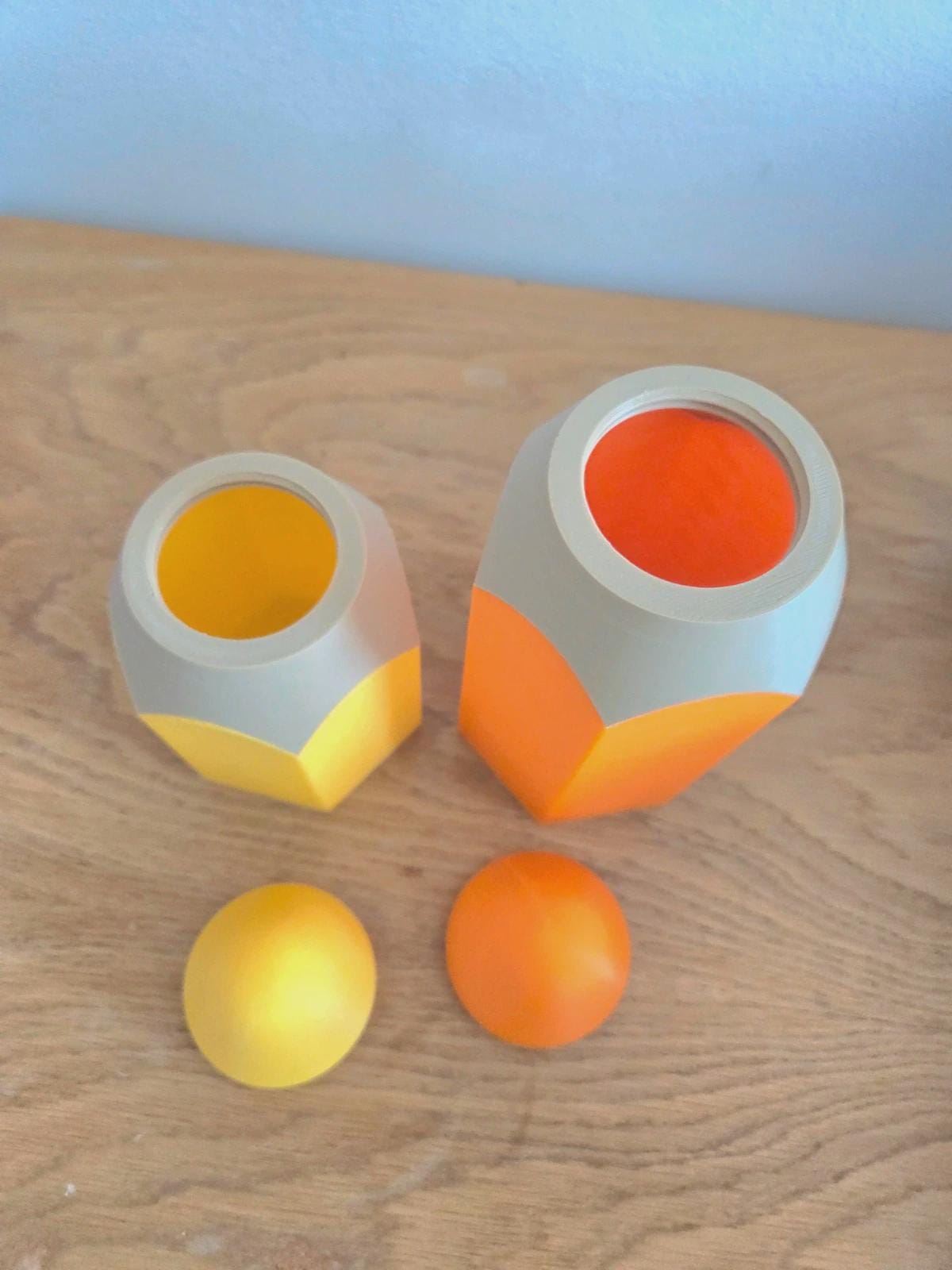 Duo boîtes à crayons “Crayon géant” | Pots à crayons kawaii | Rangement bureau / chambre enfant | Impression 3D | Cadeau maîtresse