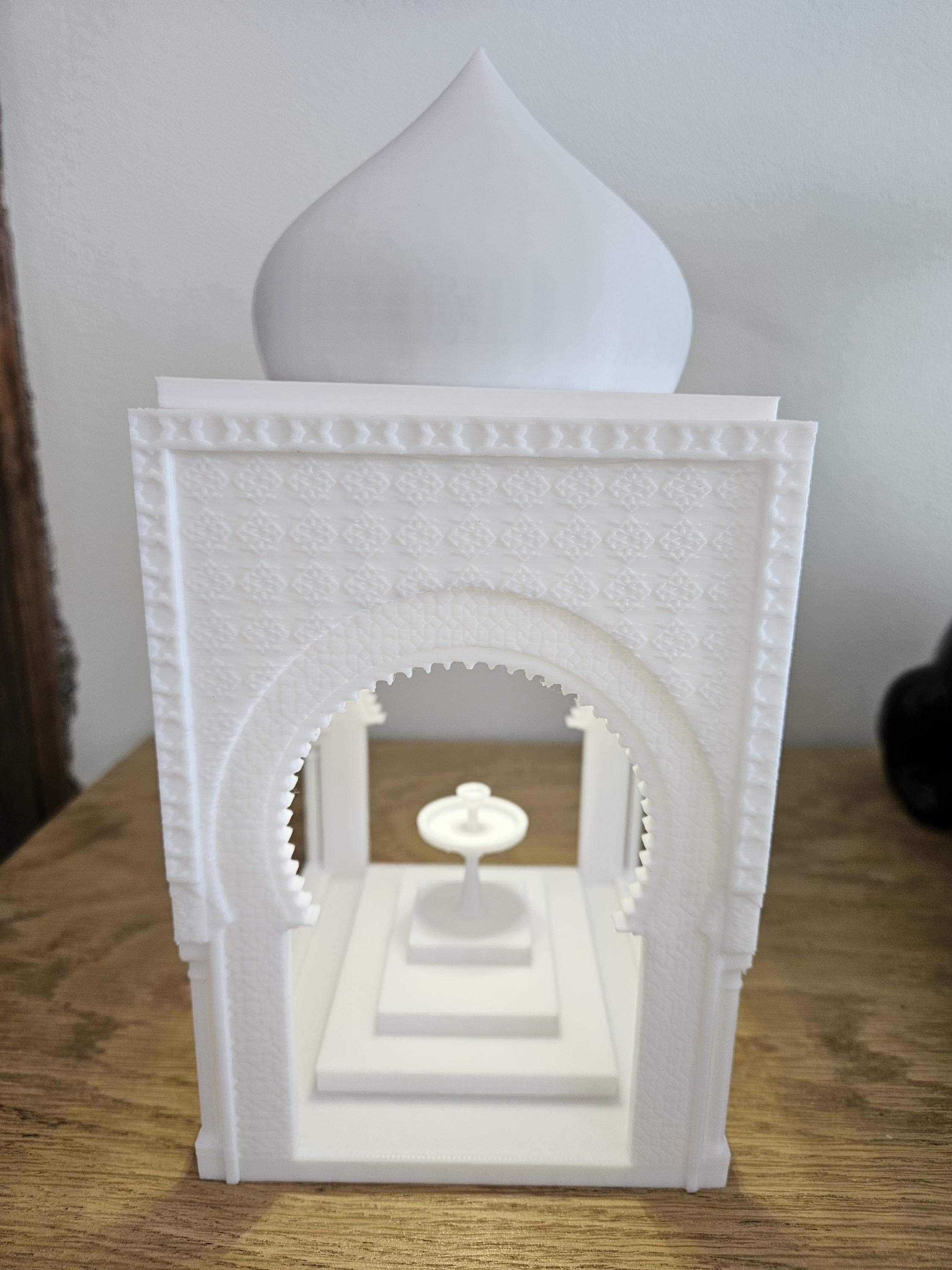 Lampe 3D Fez Maroc – Lampe Riad Style Oriental – Veilleuse LED Ambiance – Décoration Marocaine Moderne – Boho Light – Cadeau Original