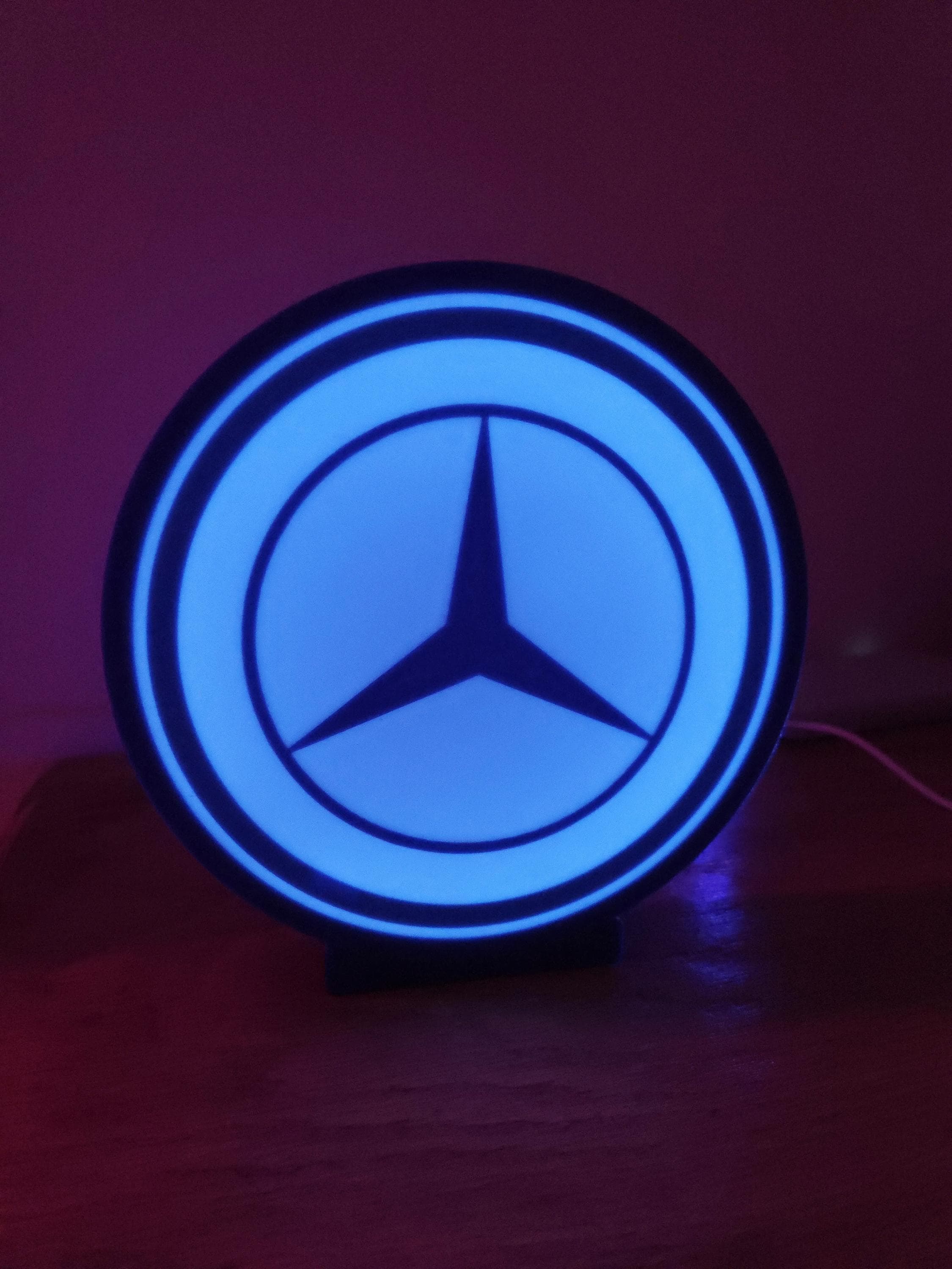 Lampe Logo personnalisée | Veilleuse “glow in the dark” | Intensité réglable | LED COB | Déco chambre / bureau / garage