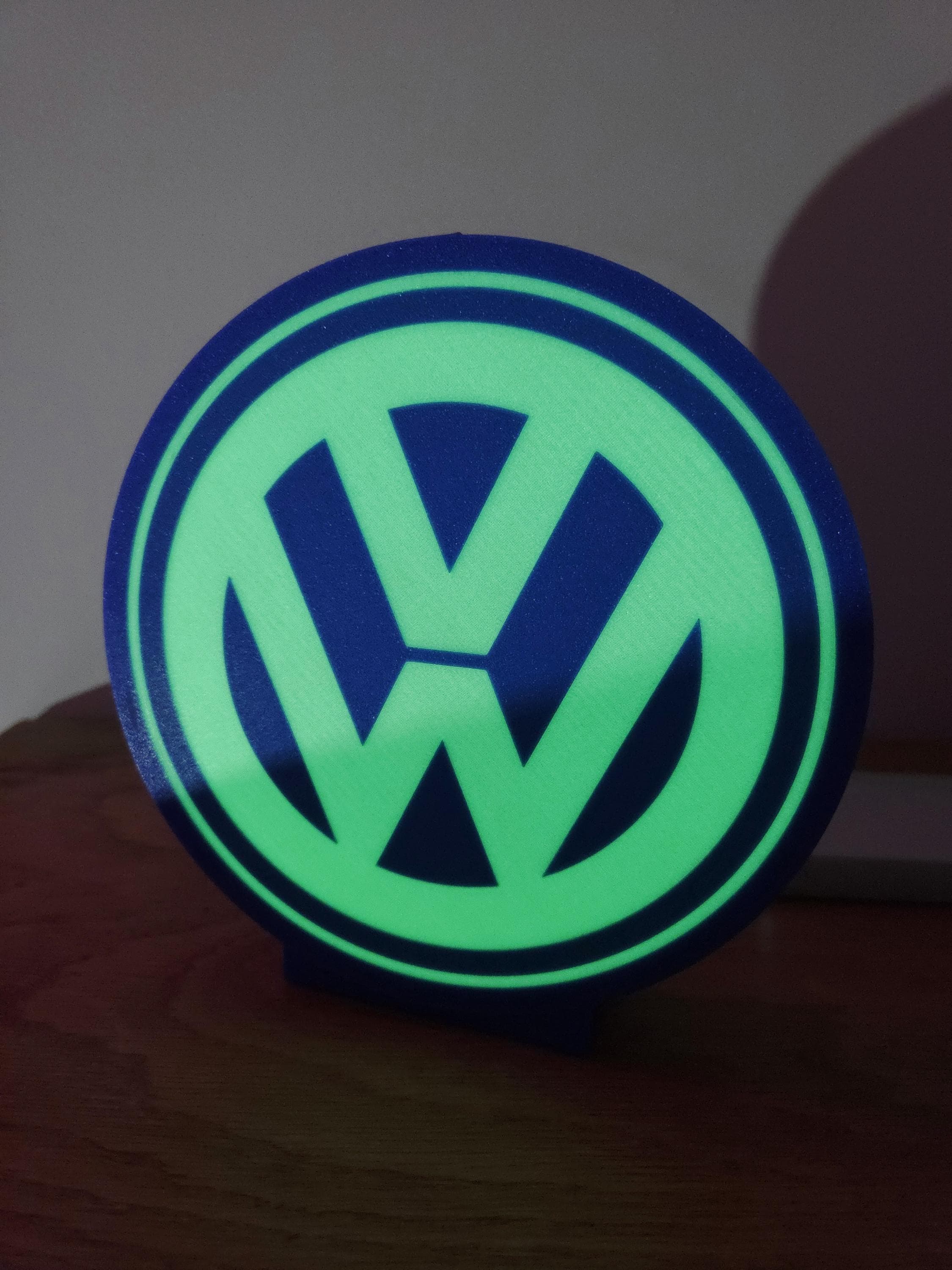 Lampe Logo personnalisée | Veilleuse “glow in the dark” | Intensité réglable | LED COB | Déco chambre / bureau / garage