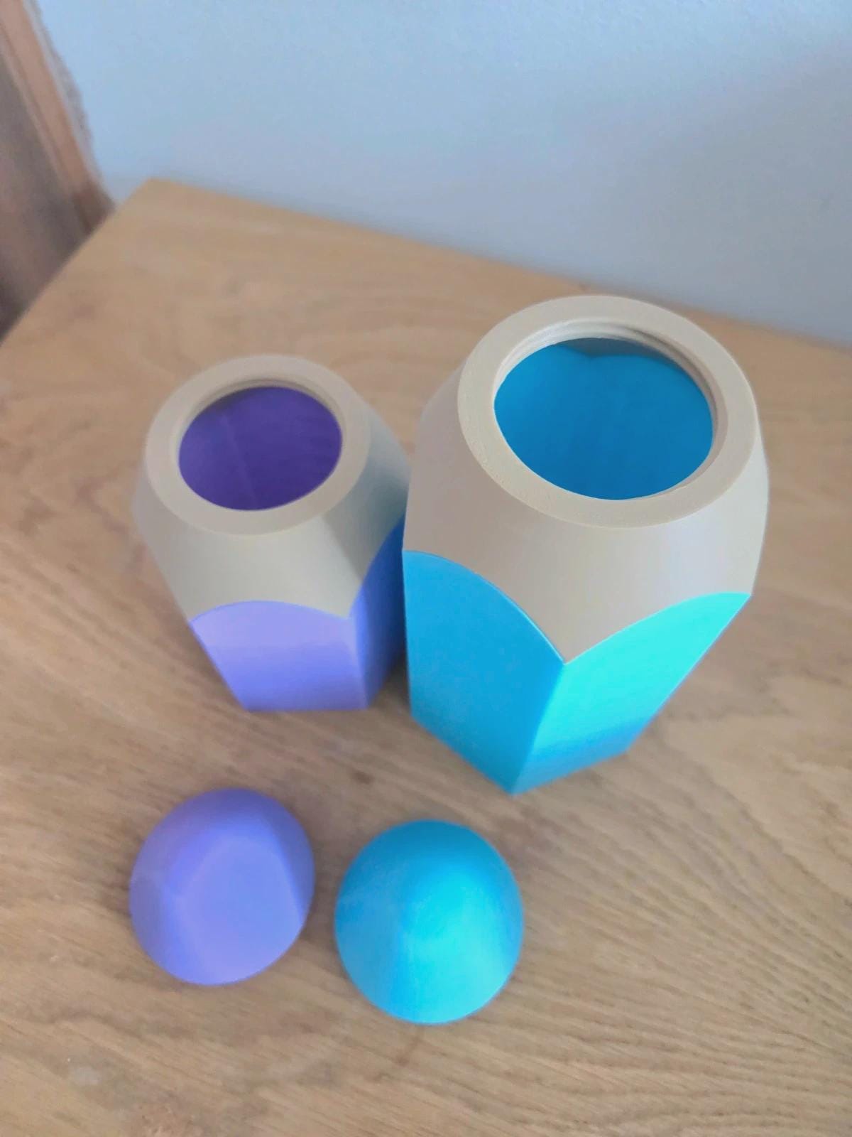 Duo boîtes à crayons “Crayon géant” | Pots à crayons kawaii | Rangement bureau / chambre enfant | Impression 3D | Cadeau maîtresse