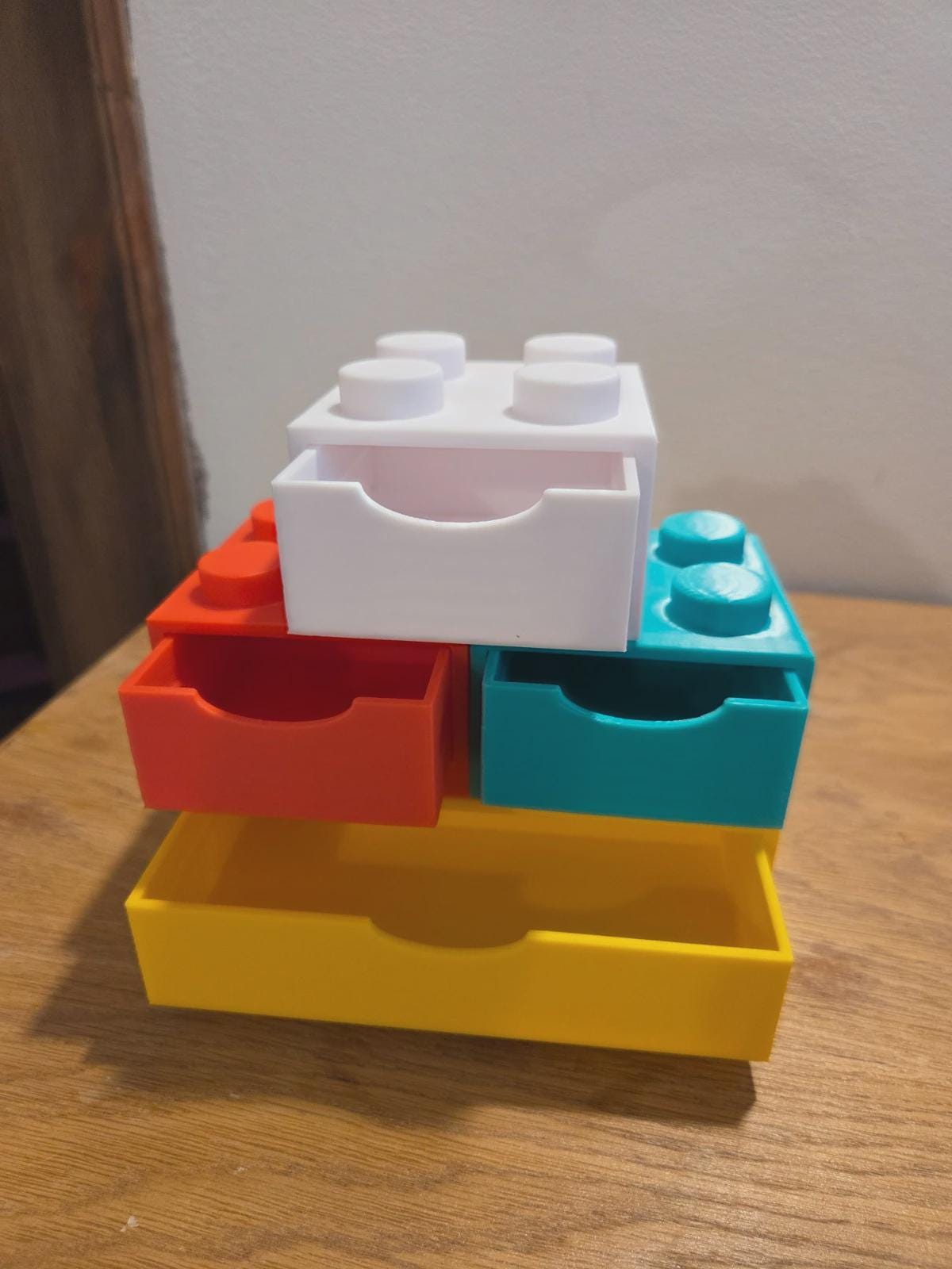 Boîtes de rangement modulables style brique | Tiroirs empilables | Organiseur bureau/atelier | Impression 3D | Personnalisable