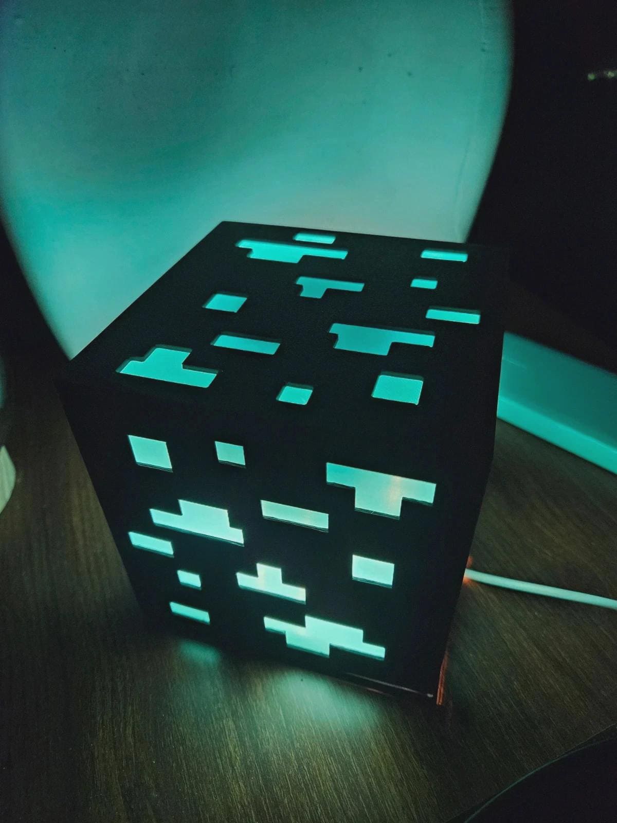 Lampe Minecraft LED 3D – Gaming Room Light – Veilleuse Setup Gamer – Lumière Ambiance RGB – Décoration Bureau Gaming – Cadeau Gamer