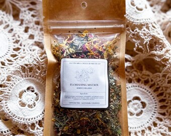 Flourishing Matrix Tea: Feminine Balance Blend for Hormonal Wellness