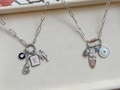 Silver:Charm Bar Necklace | Build Your Own Charm Necklace System | Carabiner Necklace Base | Stainless Steel Custom Jewellery | Gift for Her product logo