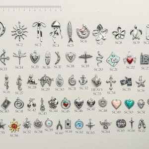 Silber:Charm Bar Halskette | Bauen Sie Ihr Eigenes Charm Halskette System | Karabiner Halskette Basis | Individueller Edelstahlschmuck | Geschenk für Sie Bild 11