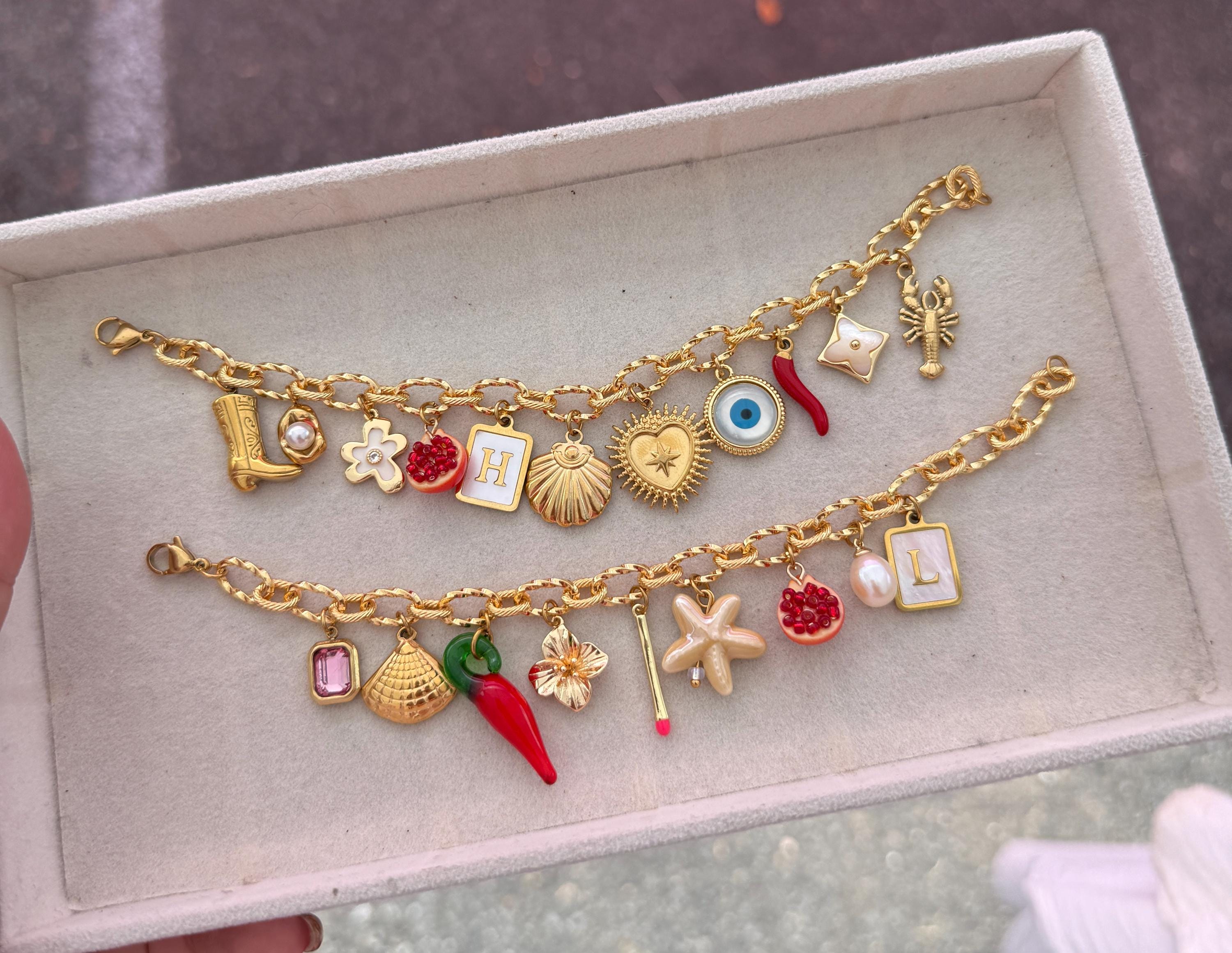 チャームブレスレット - Etsy 日本