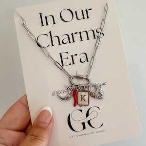 Silber:Charm Bar Halskette | Bauen Sie Ihr Eigenes Charm Halskette System | Karabiner Halskette Basis | Individueller Edelstahlschmuck | Geschenk für Sie Bild 8