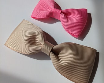 Elegant Grosgrain Bow: Jessie Hair Clip or Bow Tie