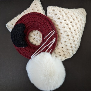Donut Worry, Be Happy Crochet Scarf