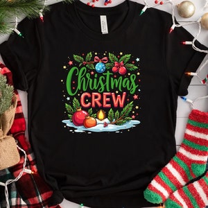 Christmas Crew Shirt: Family Matching Holiday Tee