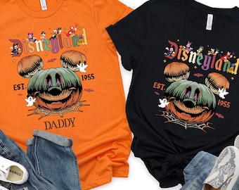 Disneyland Halloween Shirt 2025, Mickey Friends Family Matching Tee, Kids and Adults Costume T Shirt, Spooky Park Trip Outfit