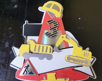 53 Pezzo Torta Deco Cantiere Torta Muffin Deco Compleanno Ragazzo - Foto 8