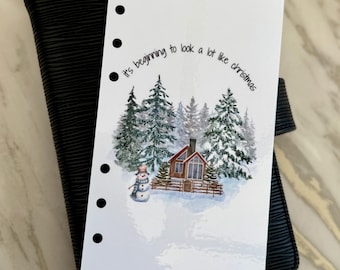 Look A Lot Like Christmas | Glossy & Vellum | A6 cash binder dashboard | Bethany Budgets