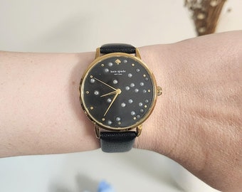Kate Spade Metro Watch - Black and Rose Gold 1YRU0583_LRG.webp main image 4