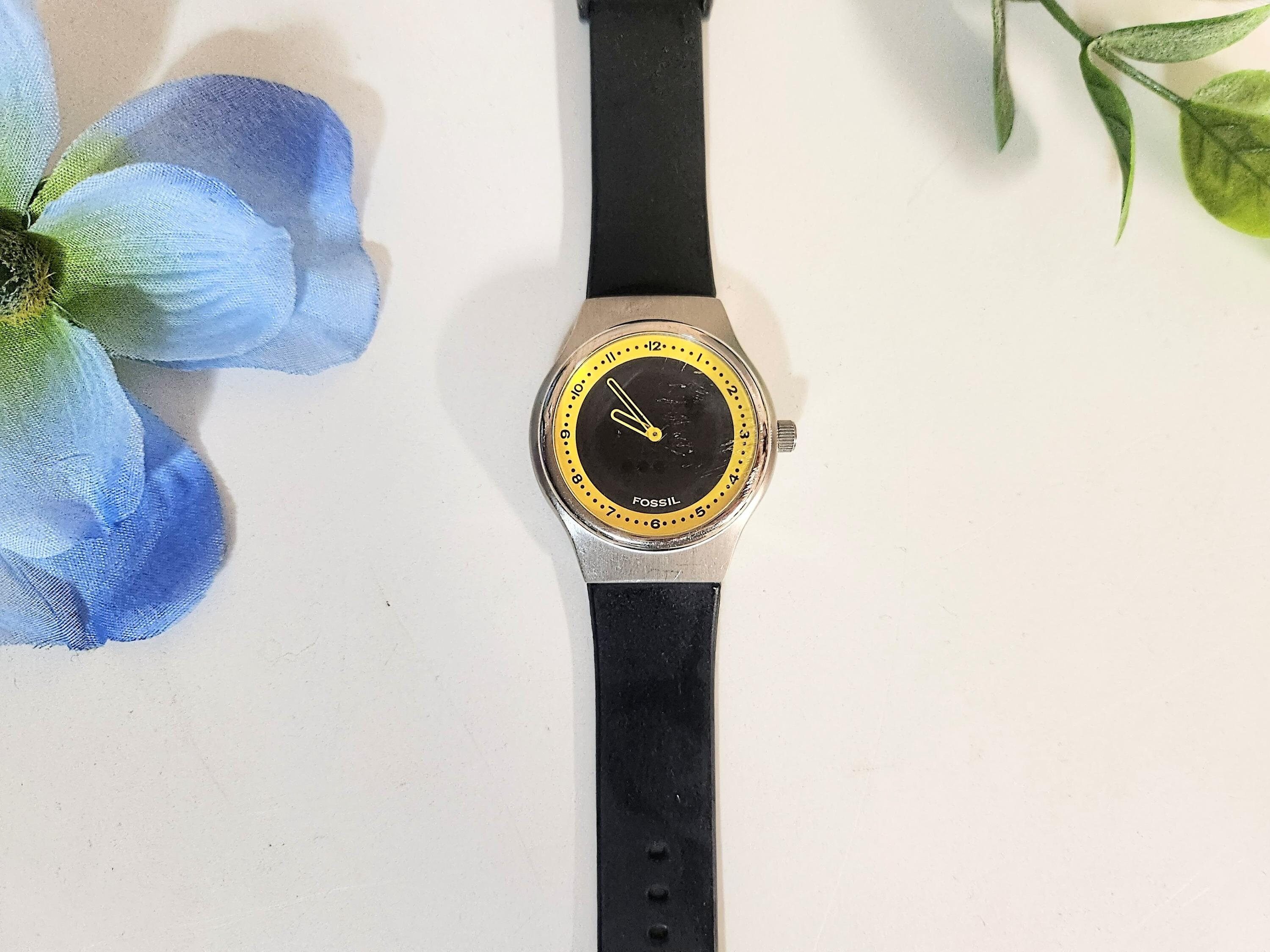 時計 FOSSIL BIG TIC analog watch black Fossil Big Tic Men's 37mm Black Tone Analog & Digital Quartz