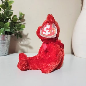 Ty Beanie Baby Sizzle der rote Bär 22 cm Bild 2