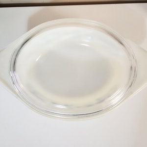 Vintage Pyrex Mod Kitchen 1958 Promo Oval Casserole Dish Yellow/black ...