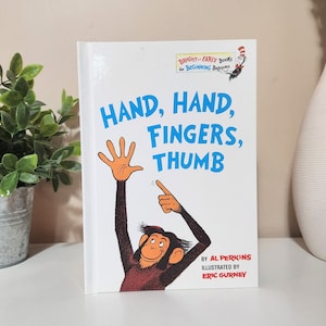 Vintage Buch “Hand, Hand, Finger, Daumen” von Dr. Seuss, Hardcover Papier Kinderliteratur, Sammler Geschenk Idee.