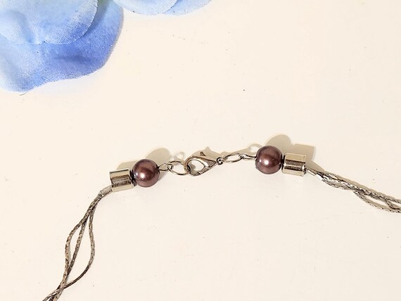 Floating Purple Abalone Shell Multi-Layer Necklac… - image 5