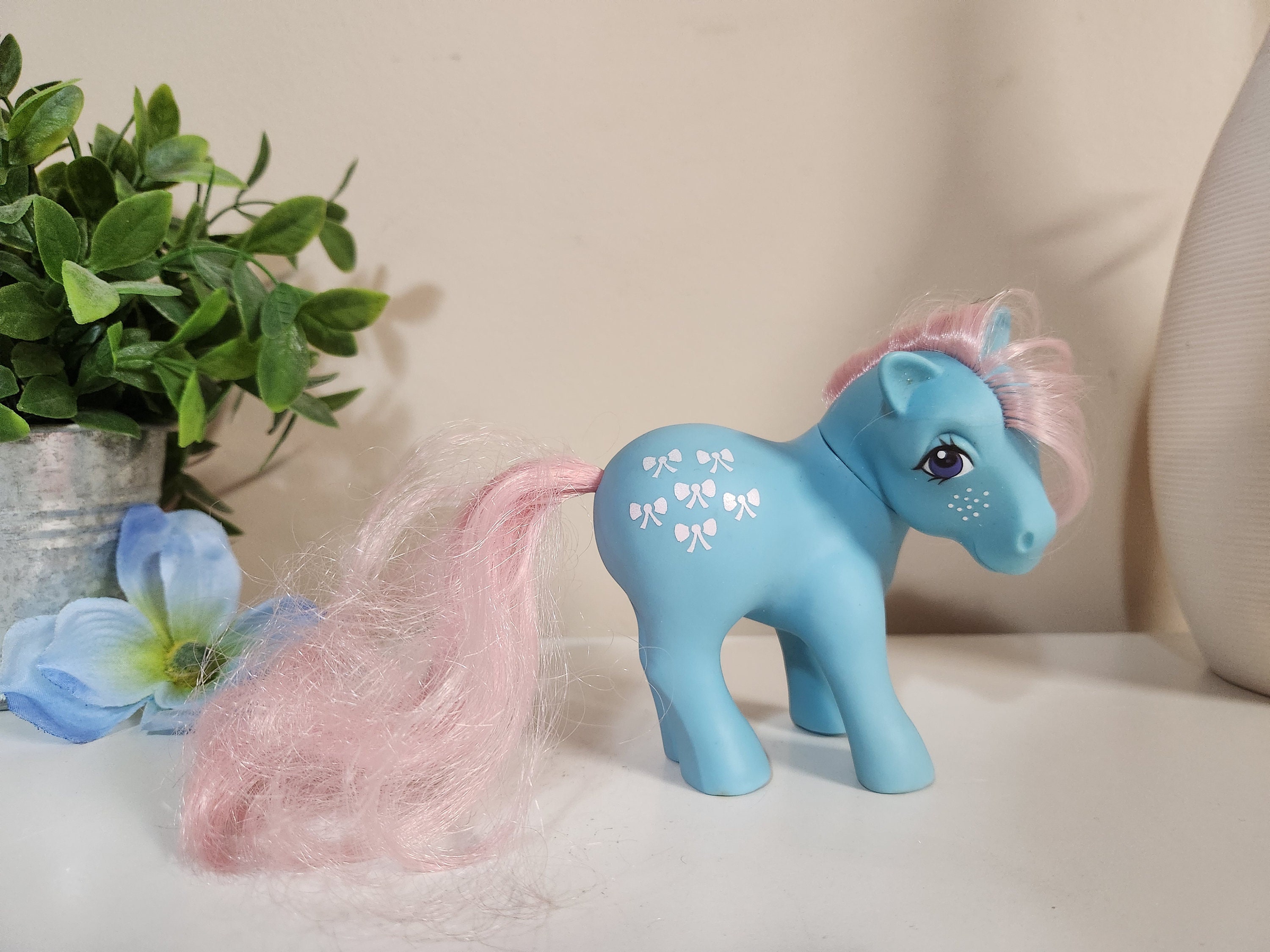 マイリトルポニー pony vintage Vintage My Little Pony G1 Rainbow Curl Pony Stripes Pink