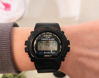 Vintage Asahi Men's Digital Chrono Alarm Watch M-389 Electro