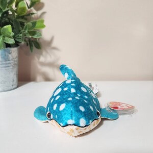 Ty Beanie Baby Poséidon le requin-baleine 7 pouces image 3