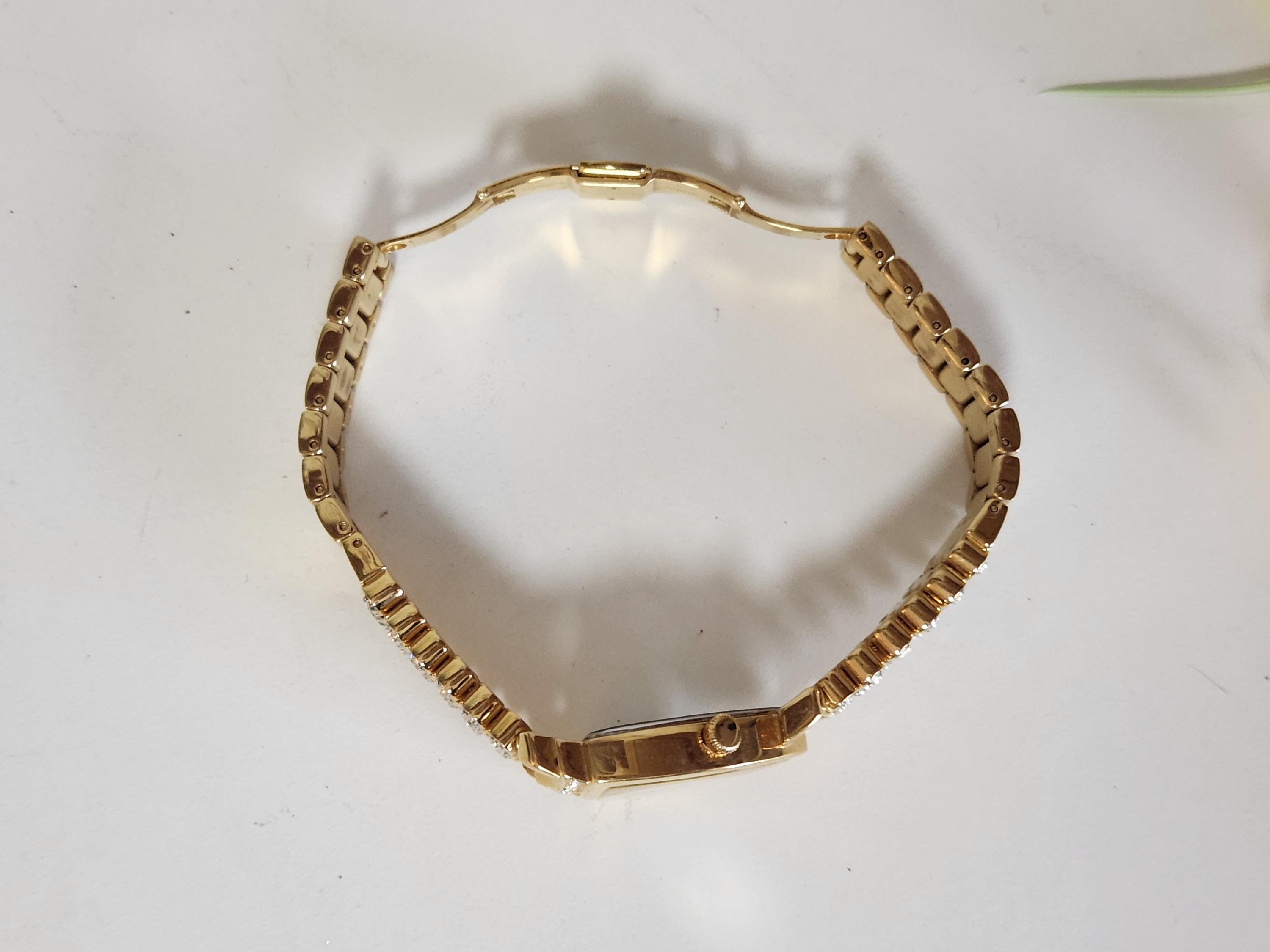 Marc Ecko Gold tone with mother of pearl face and 36 swarovski crystals ! Marc Ecko Watches - Etsy main image 4