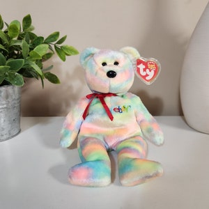 Vintage Ty Beanie Baby &#39;Bidder&#39; the EBAY Bear (8.5 inch)
