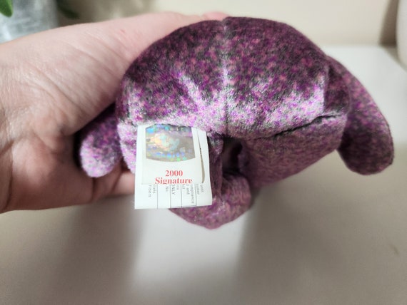 Vintage TY Beanie Baby 2000 Signature Purple Bear - Etsy