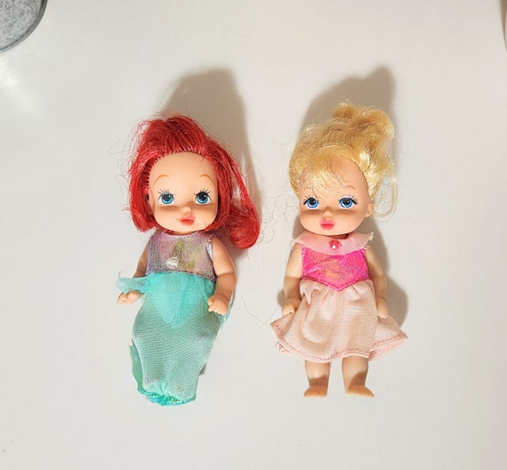 Buy Disney Barbie Doll Baby Babies Set of 2 Ariel Sleeping Beauty Rapunzel Online in India Etsy