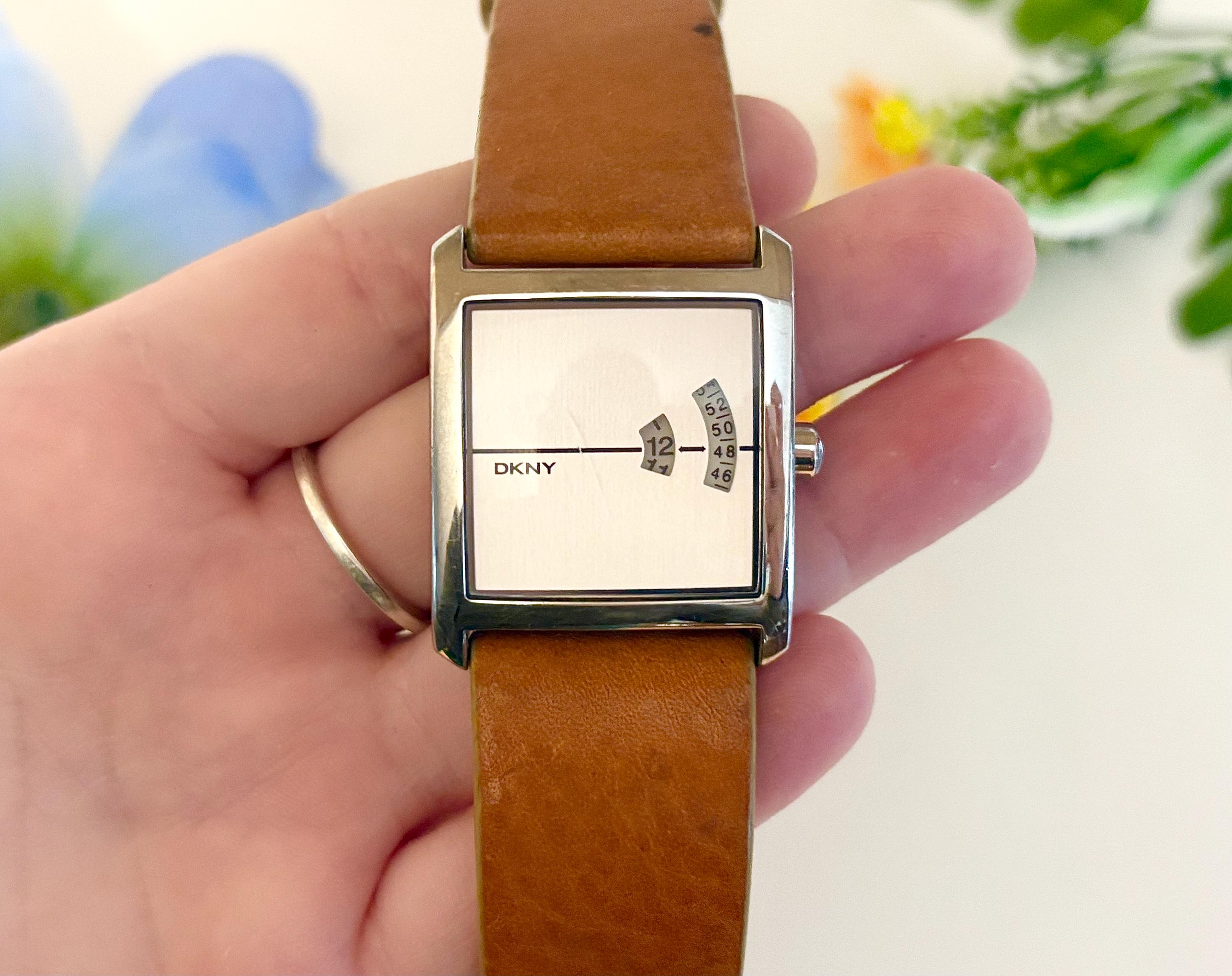 Dkny Leather Watch - Etsy