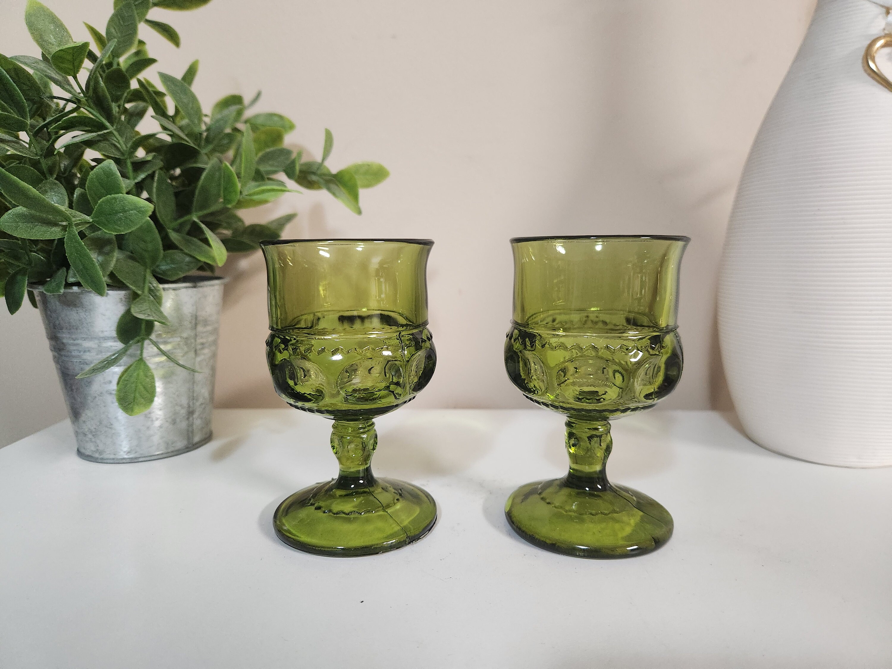 ヴィンテージ インディアナ グラス キングス クラウン サム