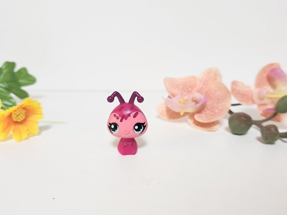 Figurine Littlest Pet Shop LPS #1143 – Coccinelle Rose Et Rouge – Très Bon état – Univers Hasbro