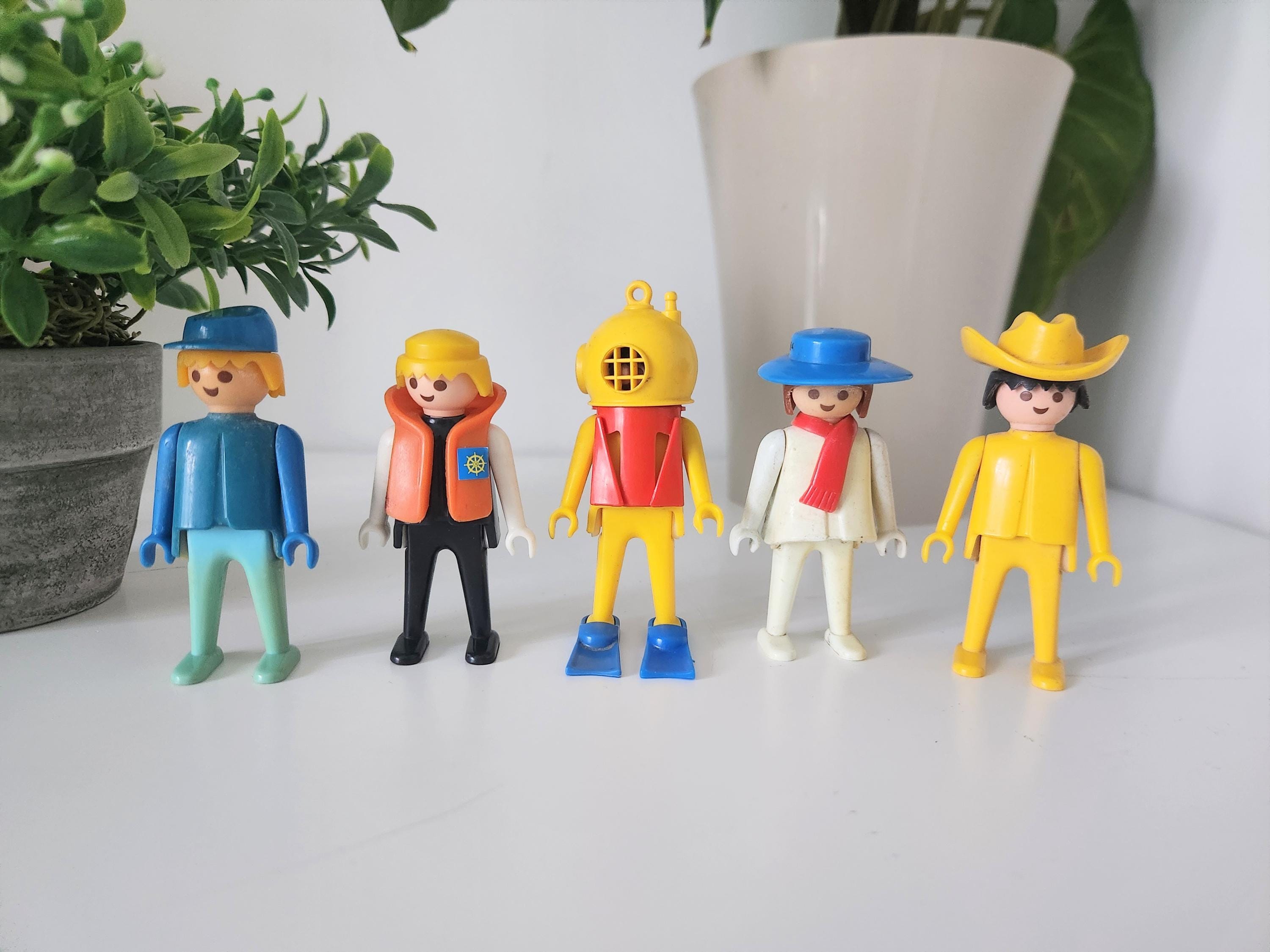 多彩なフィギュアと小物セット　geobra playmobile Vintage 1995 Playmobil Children Figures, Geobra, Replacement