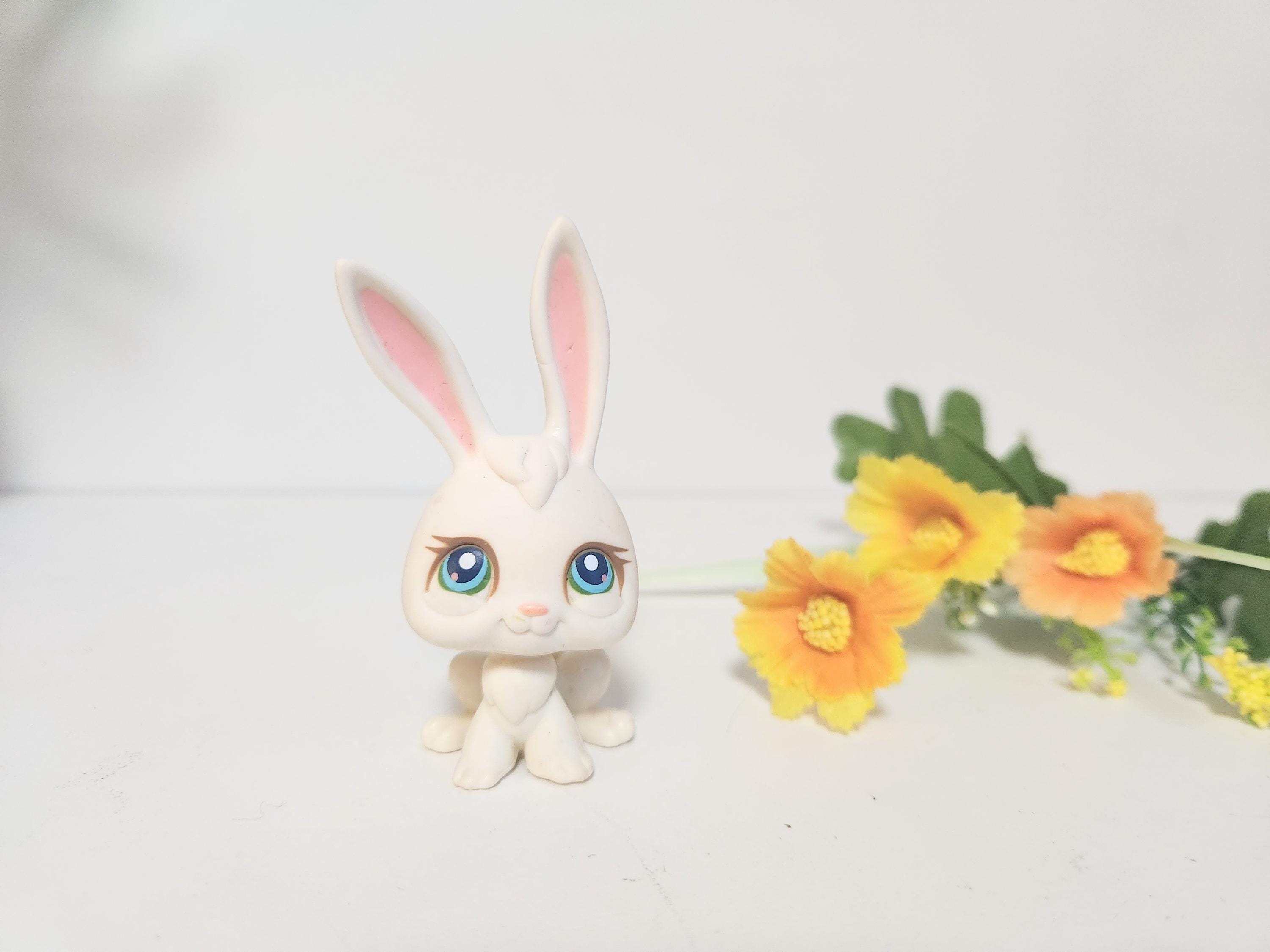 リトルペットショップ #3 ウサギ（白・青目） - 本物のヴィンテージ