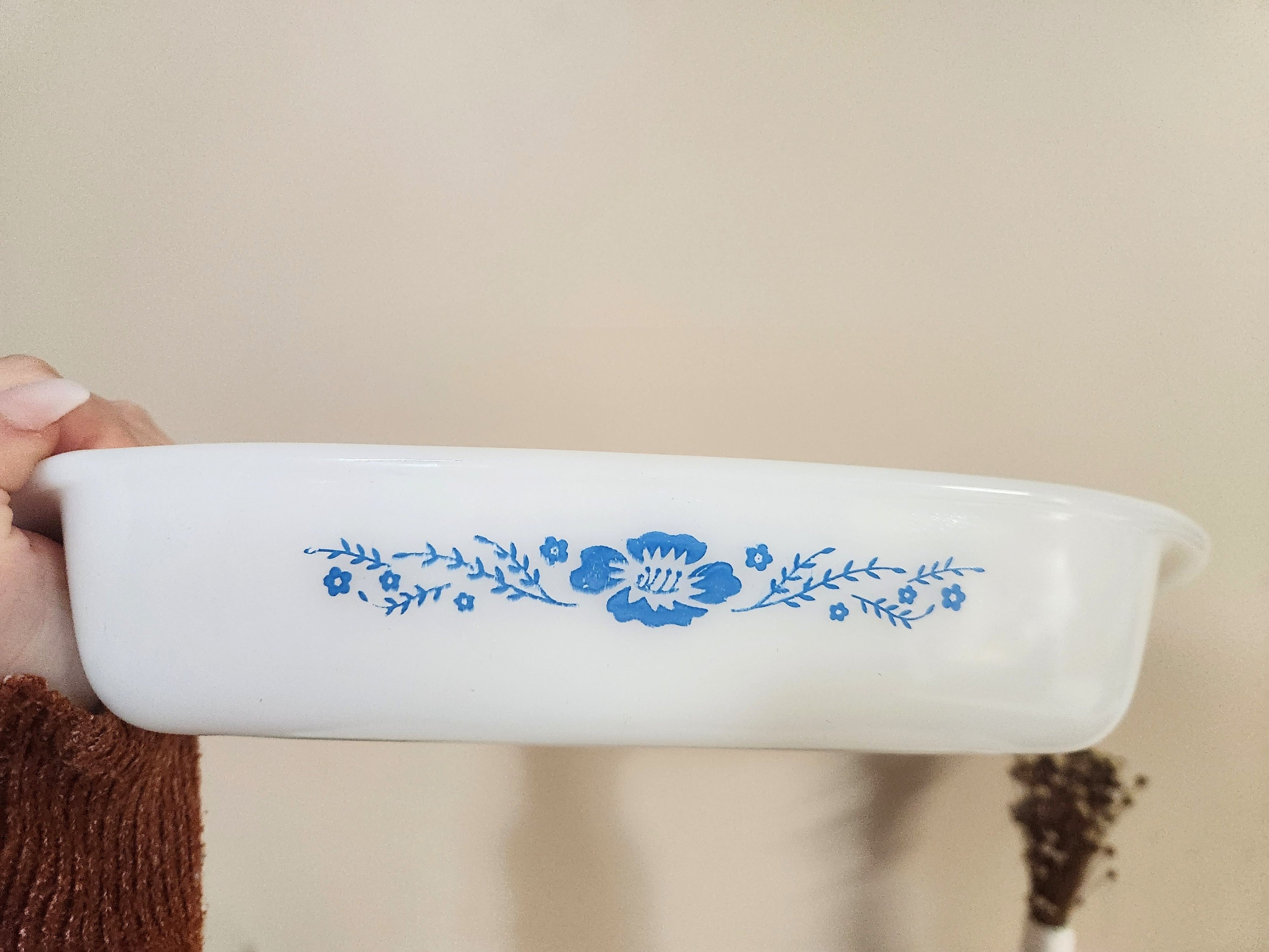 Piatti Da Forno In Ceramica, Tesura Floreale Da 10,9x7,5 Pollici Con - 12