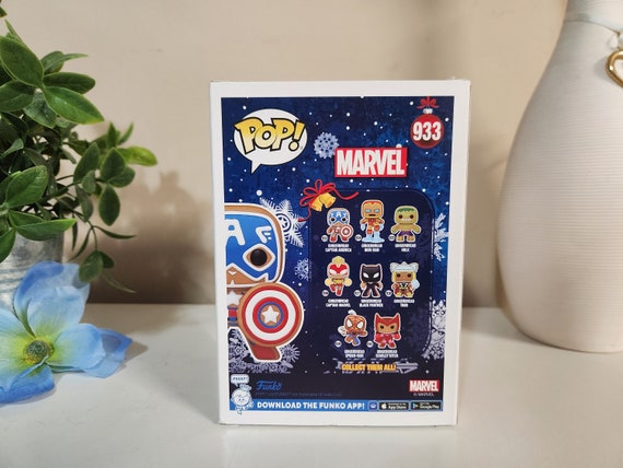 Funko Pop! Marvel Lebkuchen-Kapitän Amerika | 9,5 Cm Vinyl-Figur Mit Schutzfolie Für Sammler