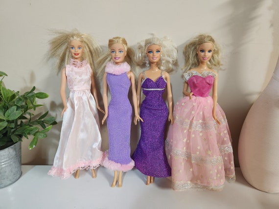 ヴィンテージ バービー人形 1990 年代 4 体セット | パープル