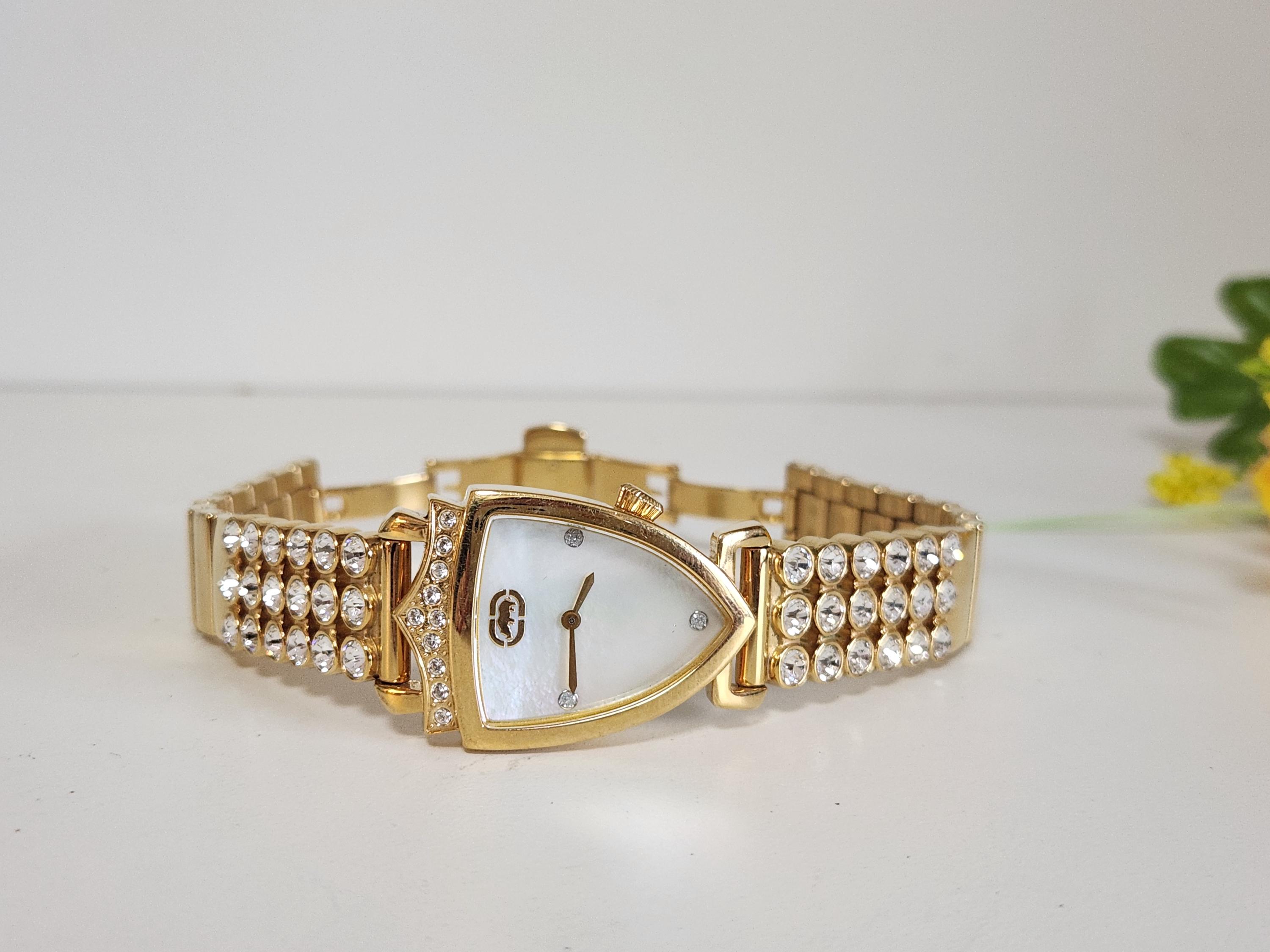 Stunning Marc Ecko Crystal Watch Mother of Pearl Dial  display picture 3
