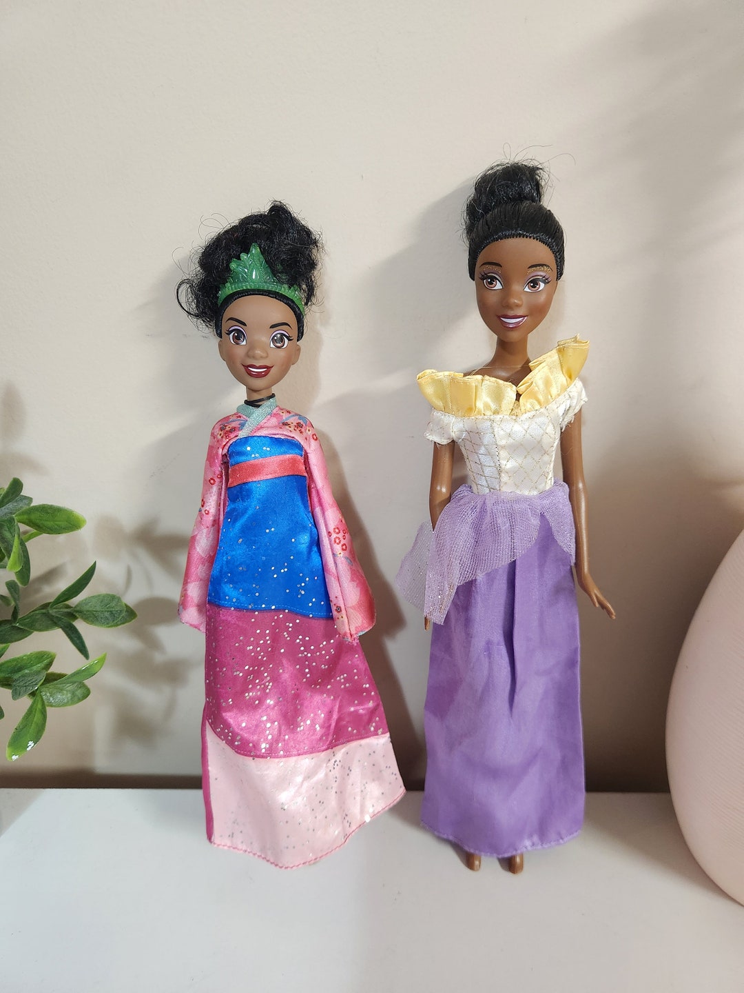 Disney Mattel Tiana Barbie Doll Lot Princess and the Frog Set of