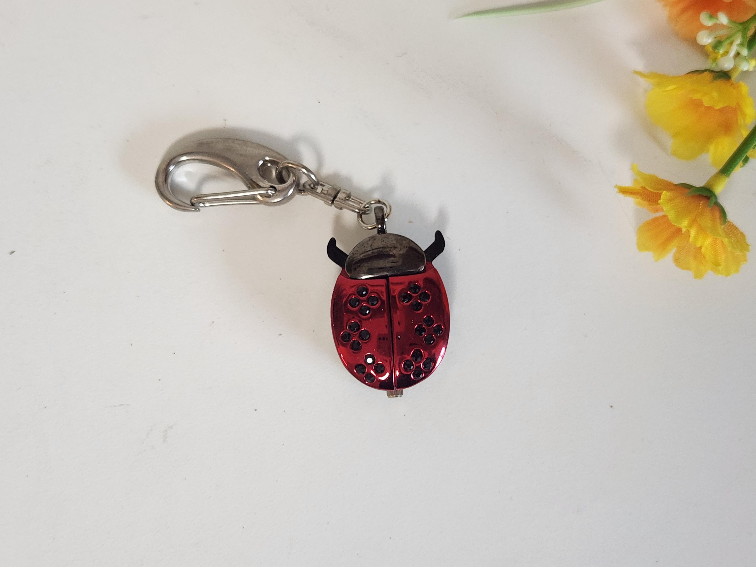 Victoria Wieck Red and Black Ladybug Pendant Watch Necklace Ladybug Locket Necklace: Women main image 2